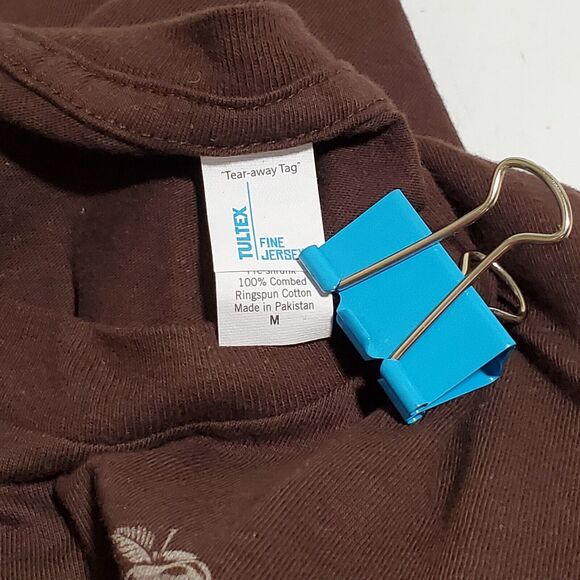 Absolut Vodka Tulex Mens M T-Shirt Drinking Brown Cotton Unisex SS Crew New - Picture 7 of 8